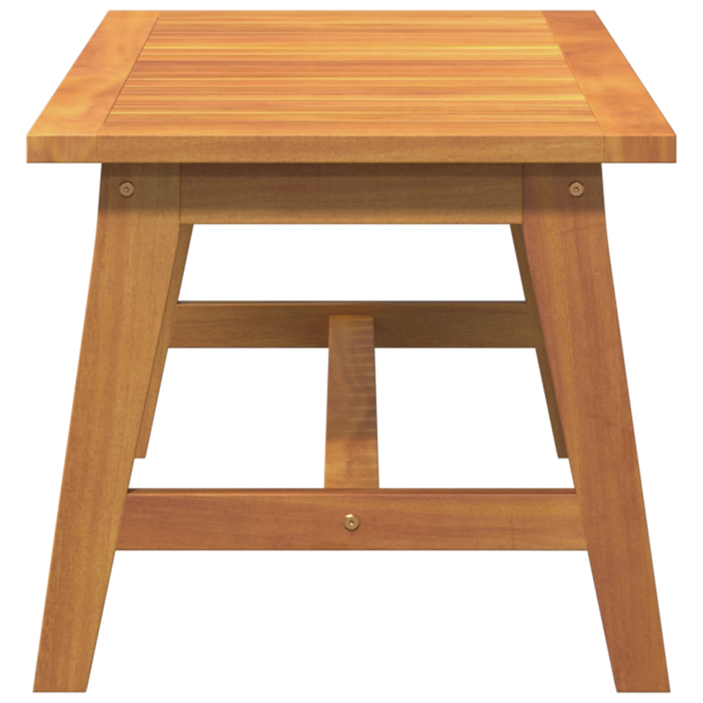 Tavolino da caffÃ¨  90x45x40 cm in legno massello di acacia