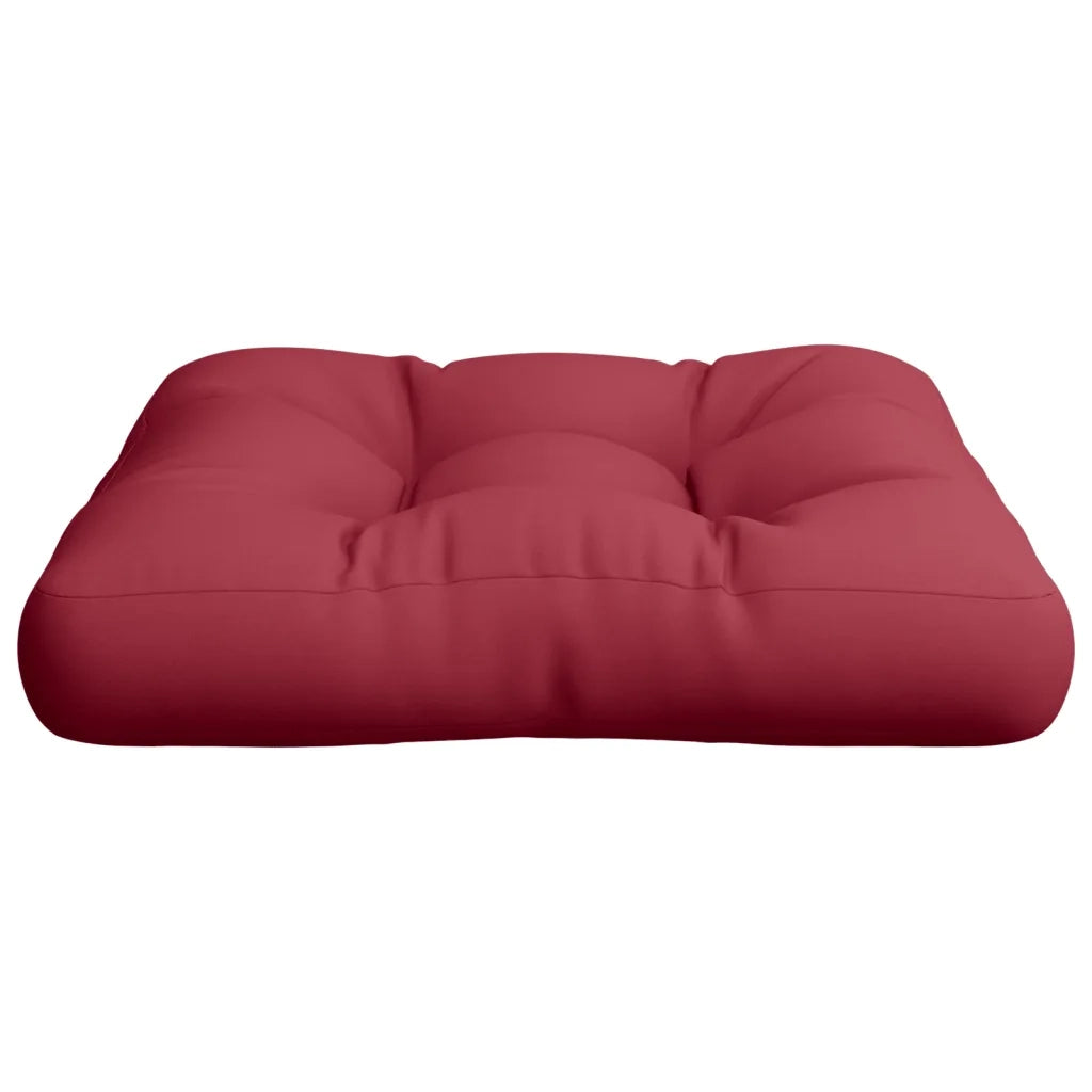 Cuscino per Pallet Rosso Vino 60x60x12 cm in Tessuto 360456