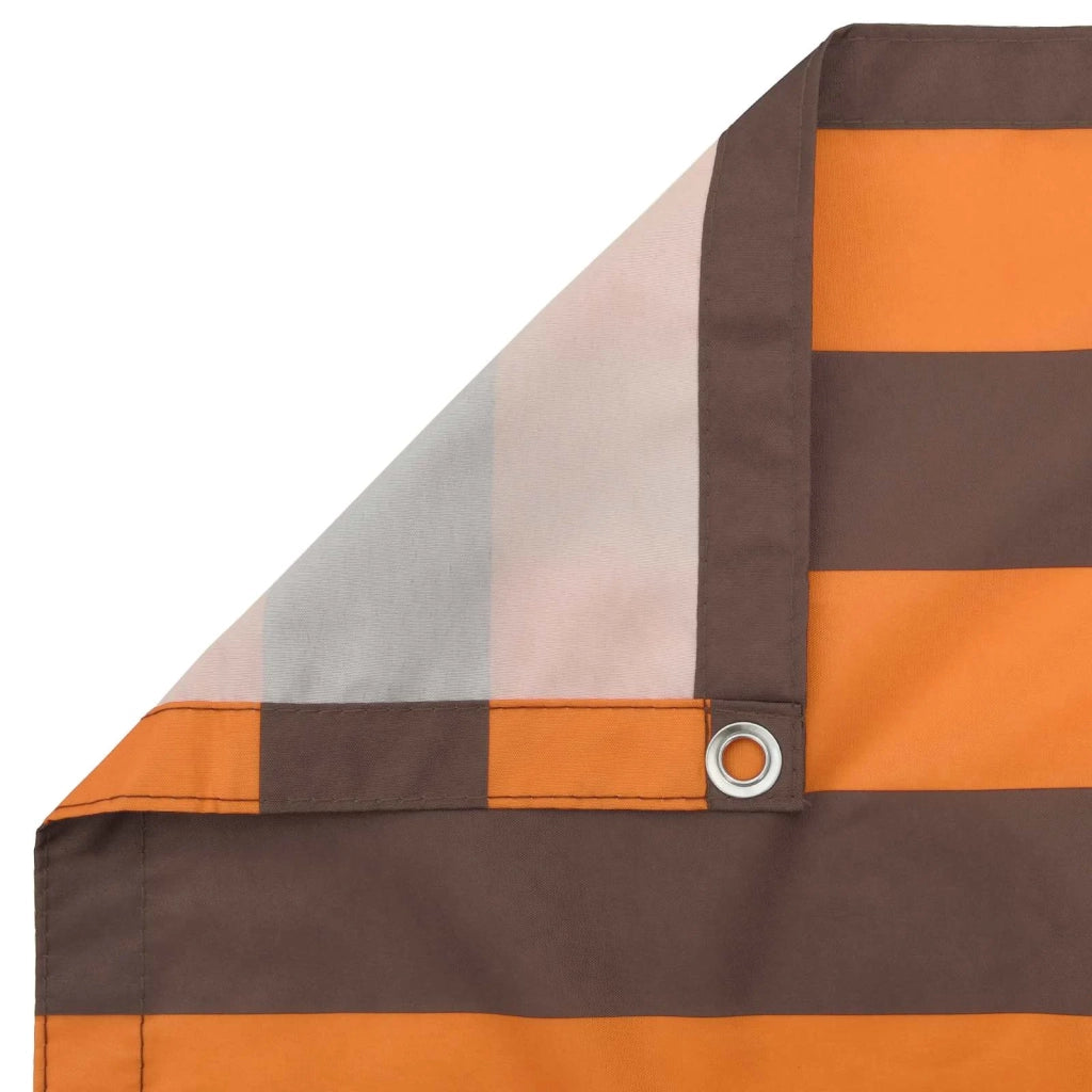 Schermo da balcone | Paravento da Balcone Arancione e Marrone 100 x 1000 cm