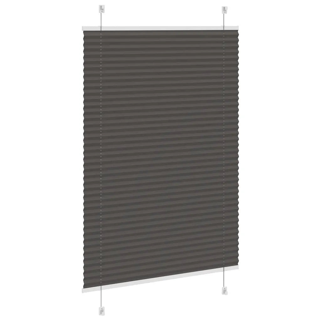 Tenda Plissettata Nera 85x150 cm Larghezza Tessuto 84,4 cm 4015140