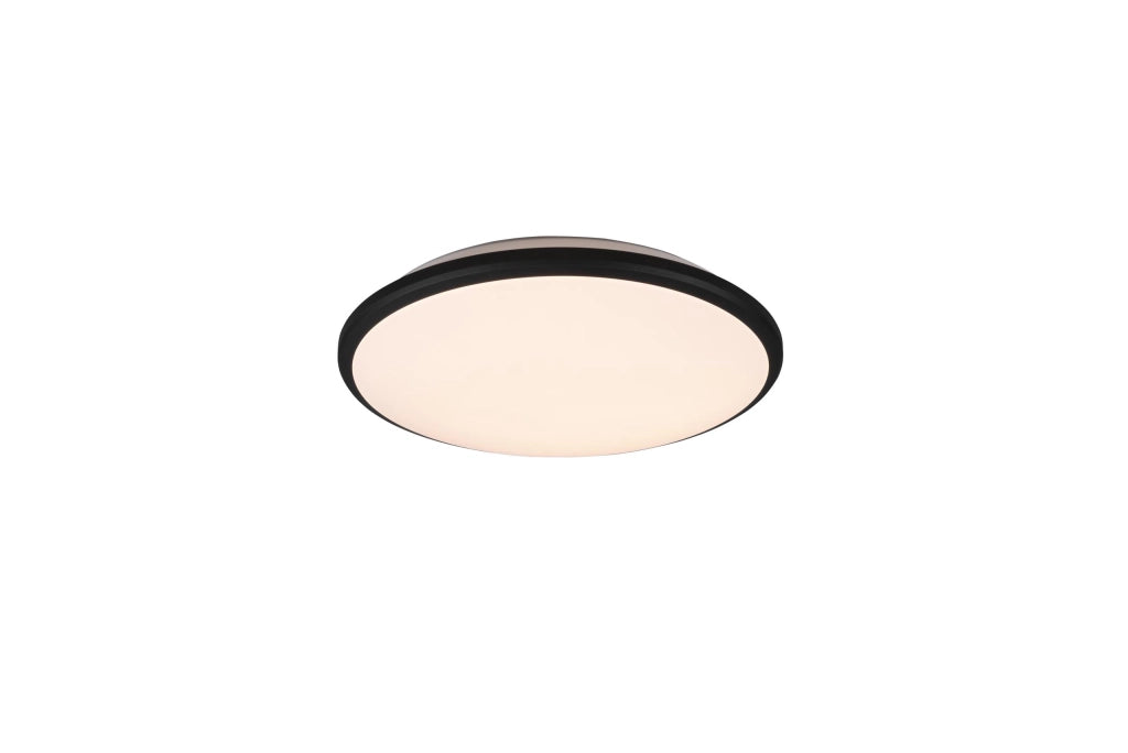 Plafoniera da Interno a LED in Plastica Nero Opaco