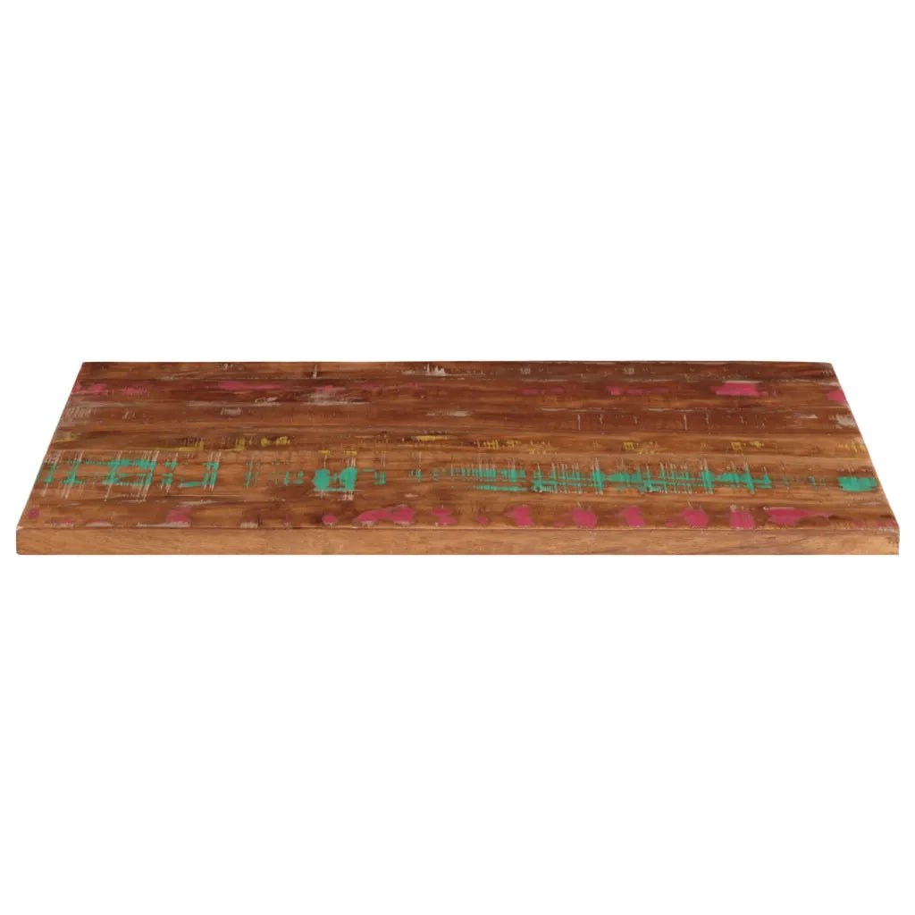 vidaXL Piano Tavolo 110x70x2,5 cm Rettangolare in Massello di Recupero