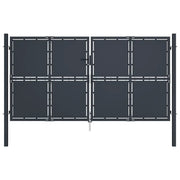 Cancello per Giardino in Acciaio 300x150 cm Antracite cod mxl 41304
