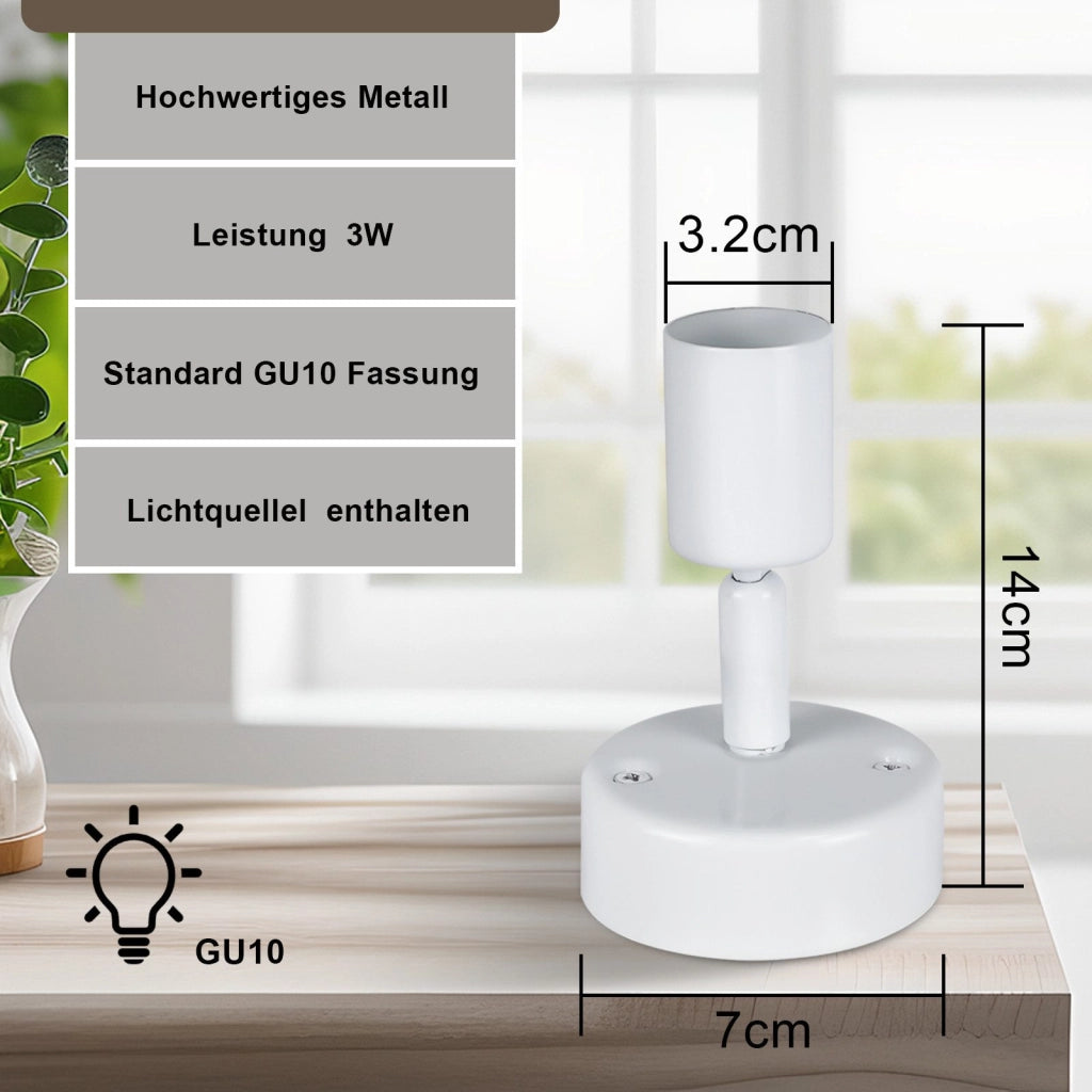 ZMH Faretto da soffitto moderni 1 fiamma GU10 con lampadina inclusa