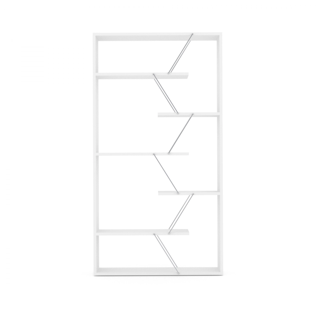 Libreria Tars bianca 84x24x157H RF1603242