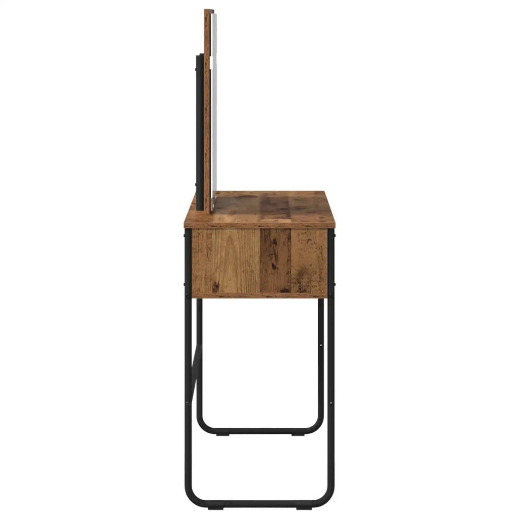 Tavolo da Trucco con lo scaffale Legno antico 81 x 40 x 131 cm 8007693