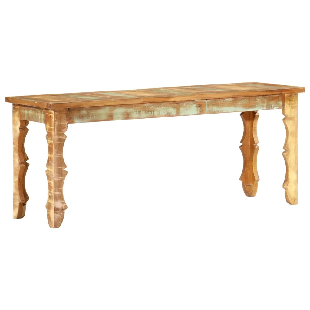 Panca 110 x 35 x 45 cm in legno massello di recupero 02_0011014