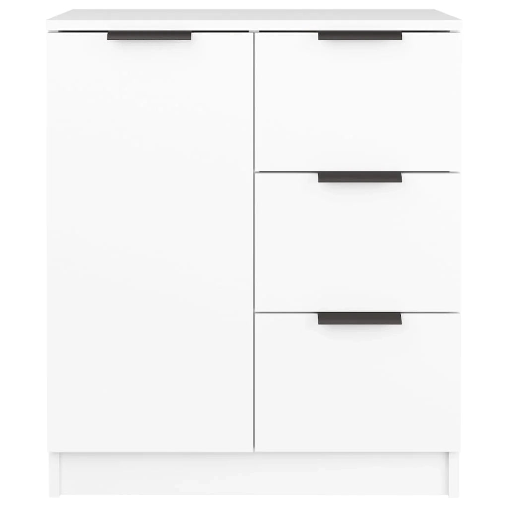 Buffet credenza cassettiera armadio mobile contenitore organizer per cucina soggiorno salotto 60 x 30 x 70 cm legno ingegnerizzato bianco 02_0030328