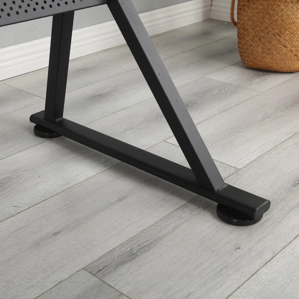 Scrivania Regolabile con 2 Cassetti e Sgabello ¨C Xylo ¨C Legno Acero, Ufficio e Studio