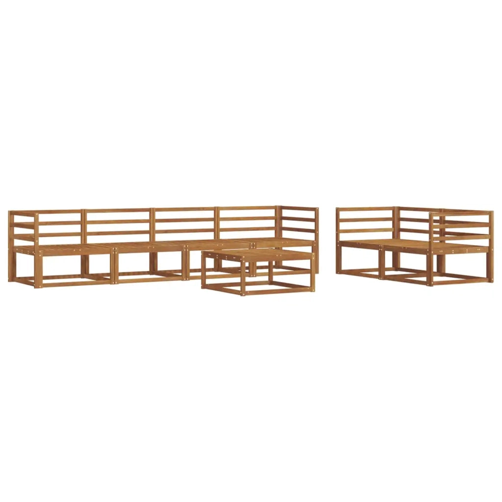 Set di divani da esterno 7 pcs Naturale 3367212