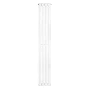 Radiatore Verticale Design Ovale Colonna Singola Bianco 1600x240 mm