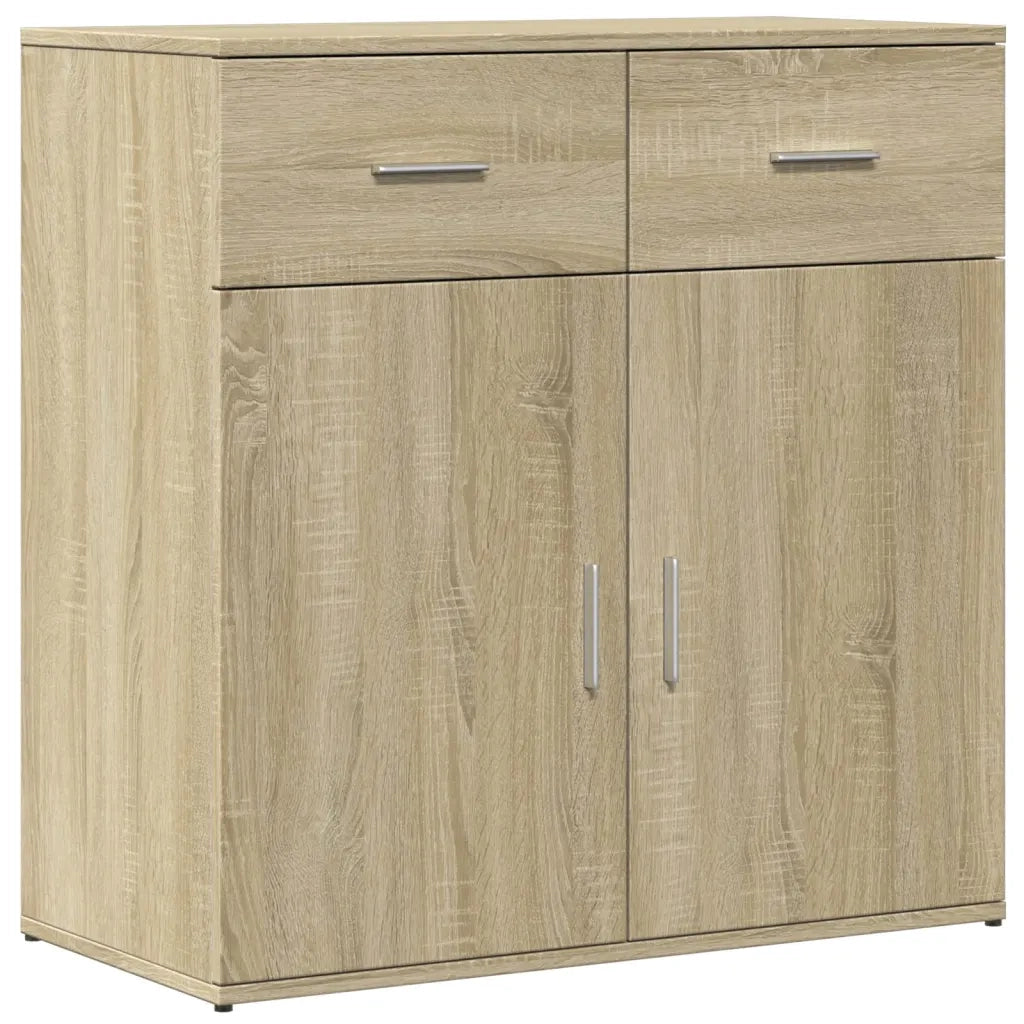 Credenza Rovere Sonoma 79x38x80 cm in Legno Multistrato