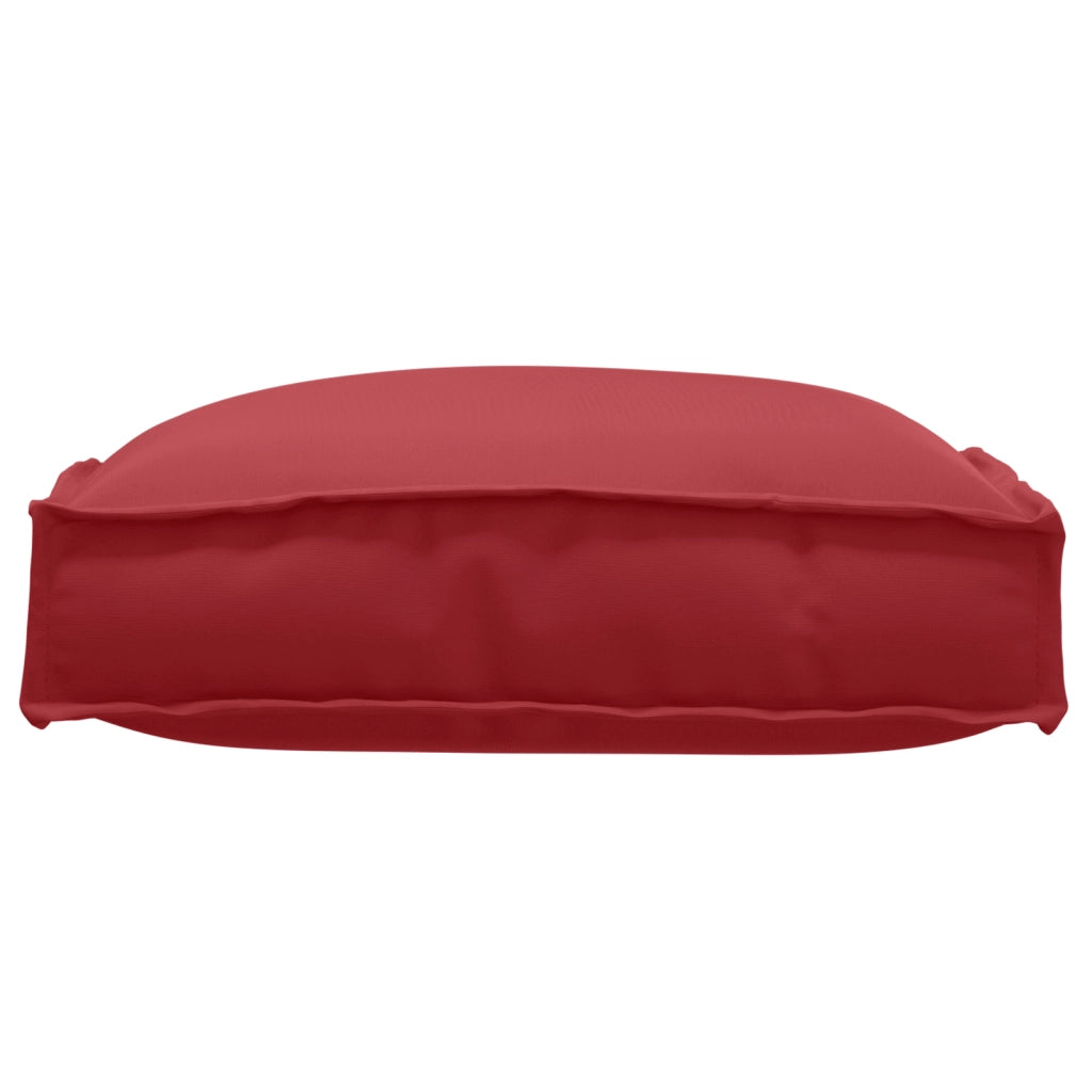 Cuscini per pallet per seduta 2 pezzi Rosso Vino 40x40x8 cm Tessuto Oxford