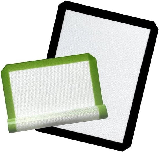 Mat di cottura in silicone resoio, antiscivolo, termoresistente, set da 2 pezzi