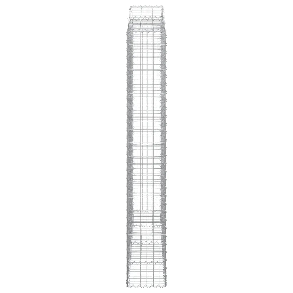 Cesti Gabbioni ad Arco 4 pz 200x30x200/220 cm Ferro Zincato 3145537