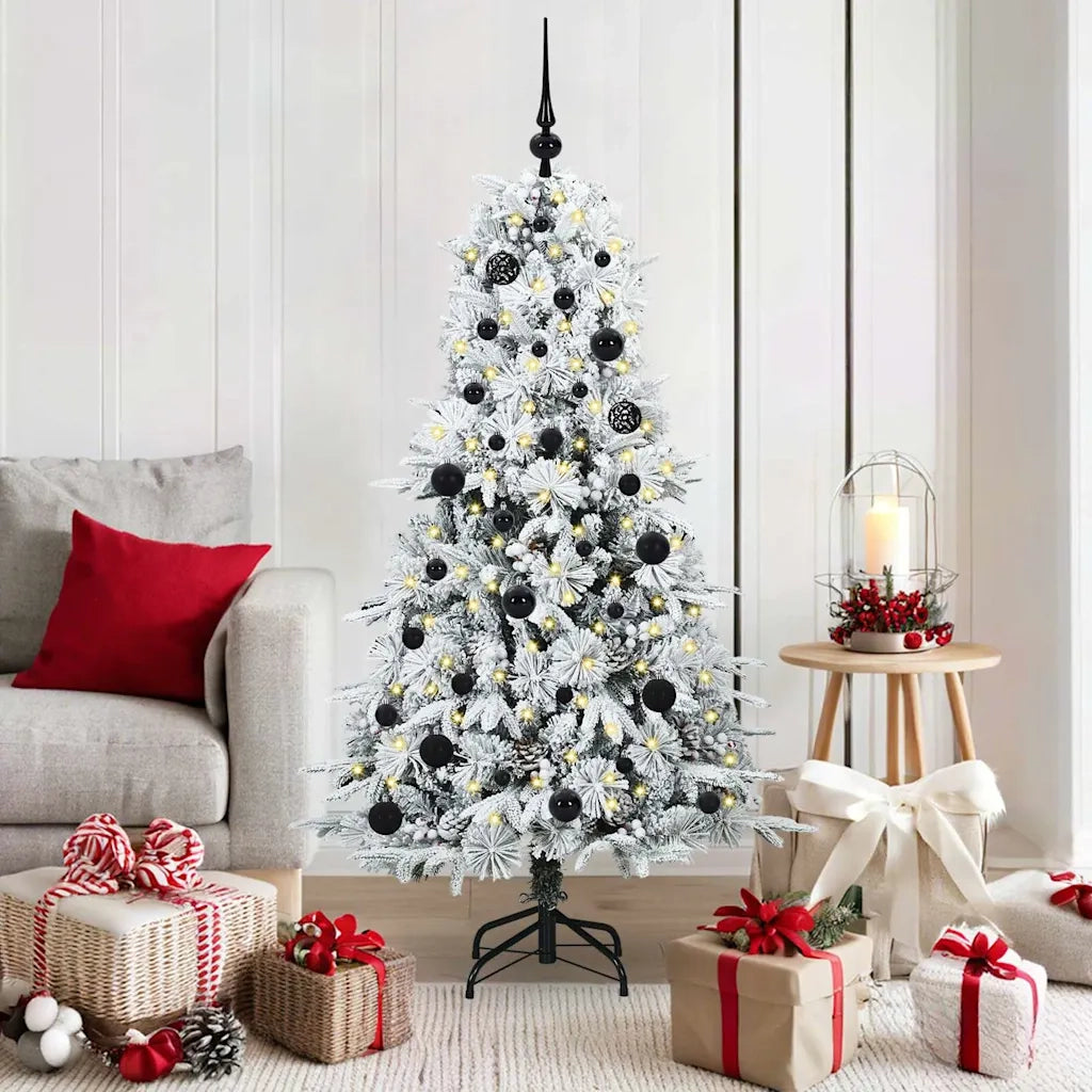 Albero di Natale Artificiale con Rami Pieghevoli Bianco 150 cm 3397472