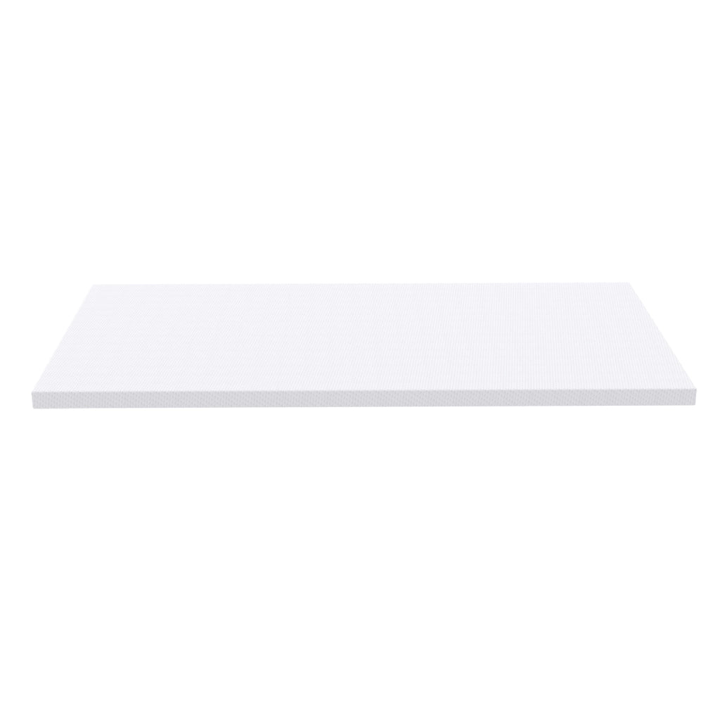 Materasso in schiuma a freddo H3 a 7 zone con rivestimento lavabile per letto; schiuma; bianco 120×200×5 cm