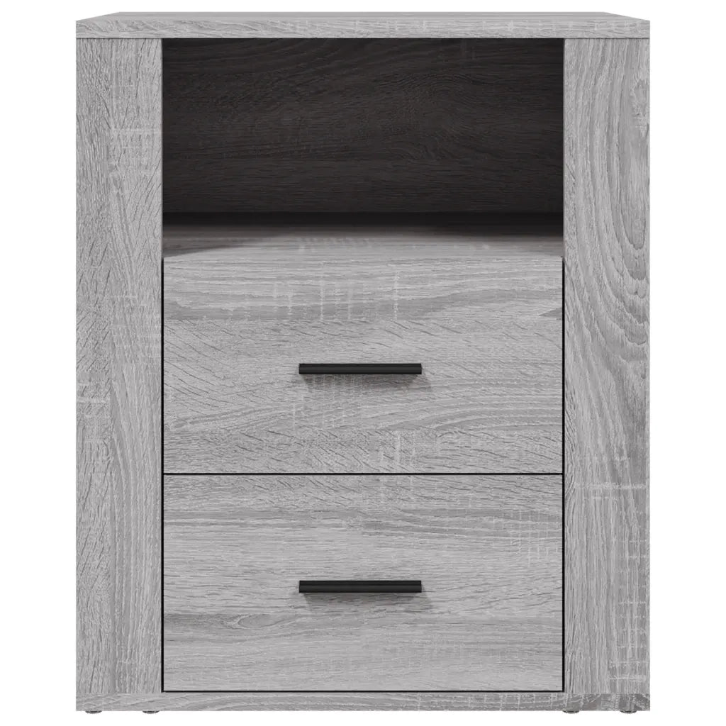 Comodino Grigio Sonoma 50x36x60 cm in Legno Multistrato cod mxl 31259