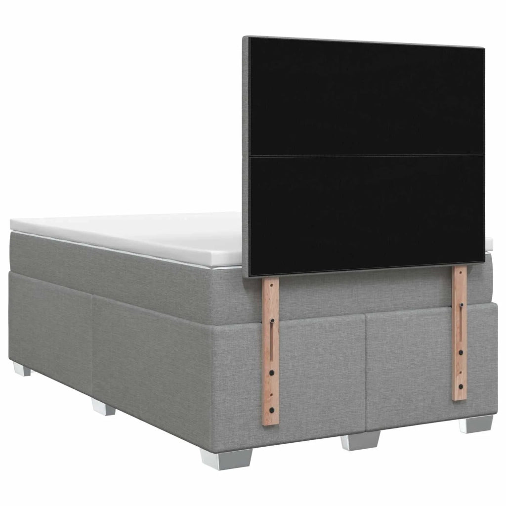 Letto box spring con materasso Grigio Chiaro 120 x 200 cm 3453381