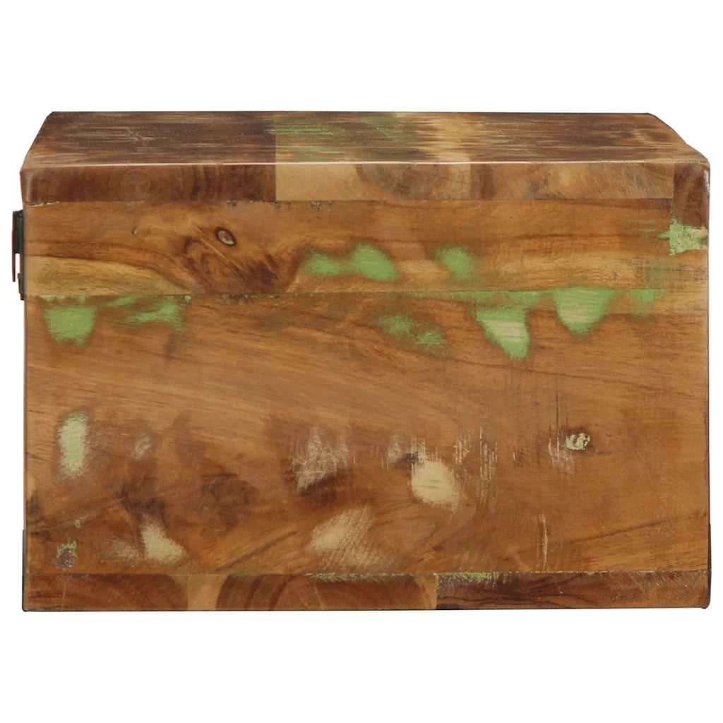 Mobile TV a Parete-Mobile TV a Muro 80x30x19 cm in Legno Massello di Recupero 824919