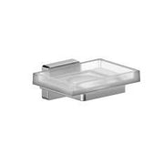 CUBO CROM P.TA SAPONE/BACINELLA VETRO SATINATA