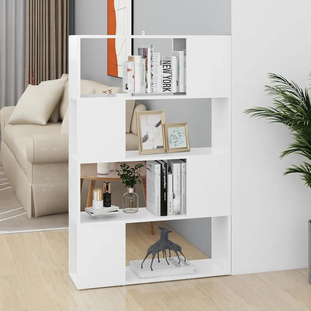 Libreria/Divisorio Bianco 80x24x124,5 cm in Truciolato