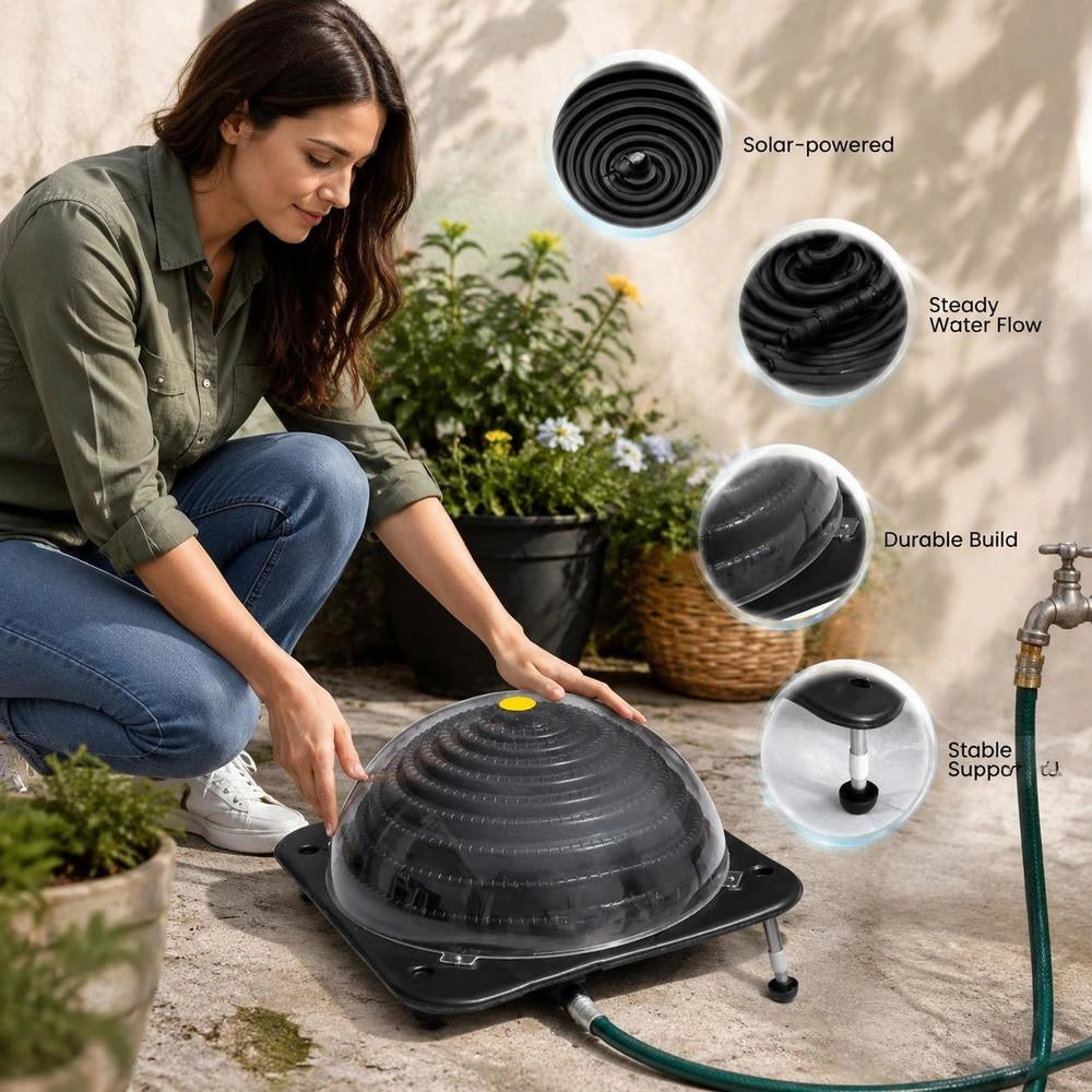 Solar Pool Heater 75 X 75 X 36 Cm HDPE Aluminum