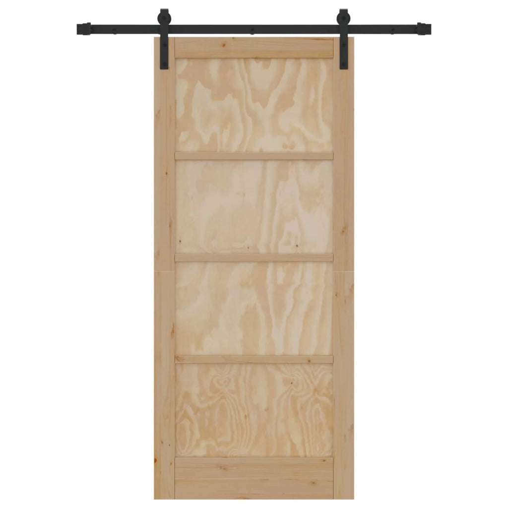 Porta scorrevole Naturale 86 x 198,5 cm Legno Massello di Pino