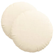 Cuscini per Seduta 2 pz | Cuscini per sedie Crema ? 40 cm Tessuto in Cords