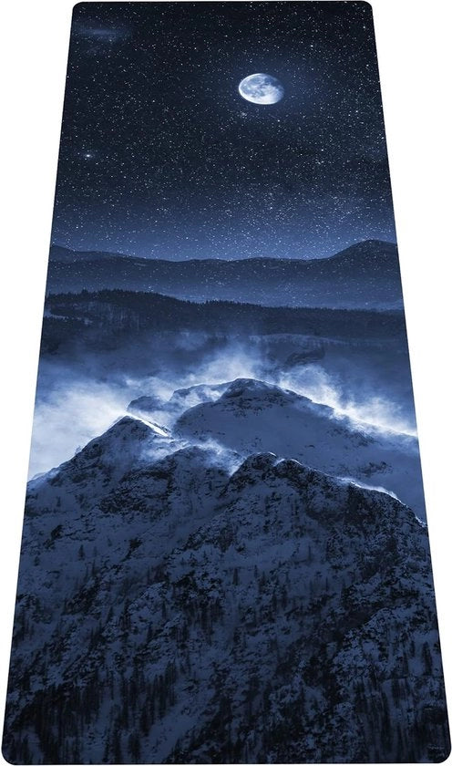 Mat di yoga portatile, pieghevole, leggero, ideale per yoga, pilates, bikram, stretching, allenamento e movimento (183 cm x 61 cm x 1,5 mm)