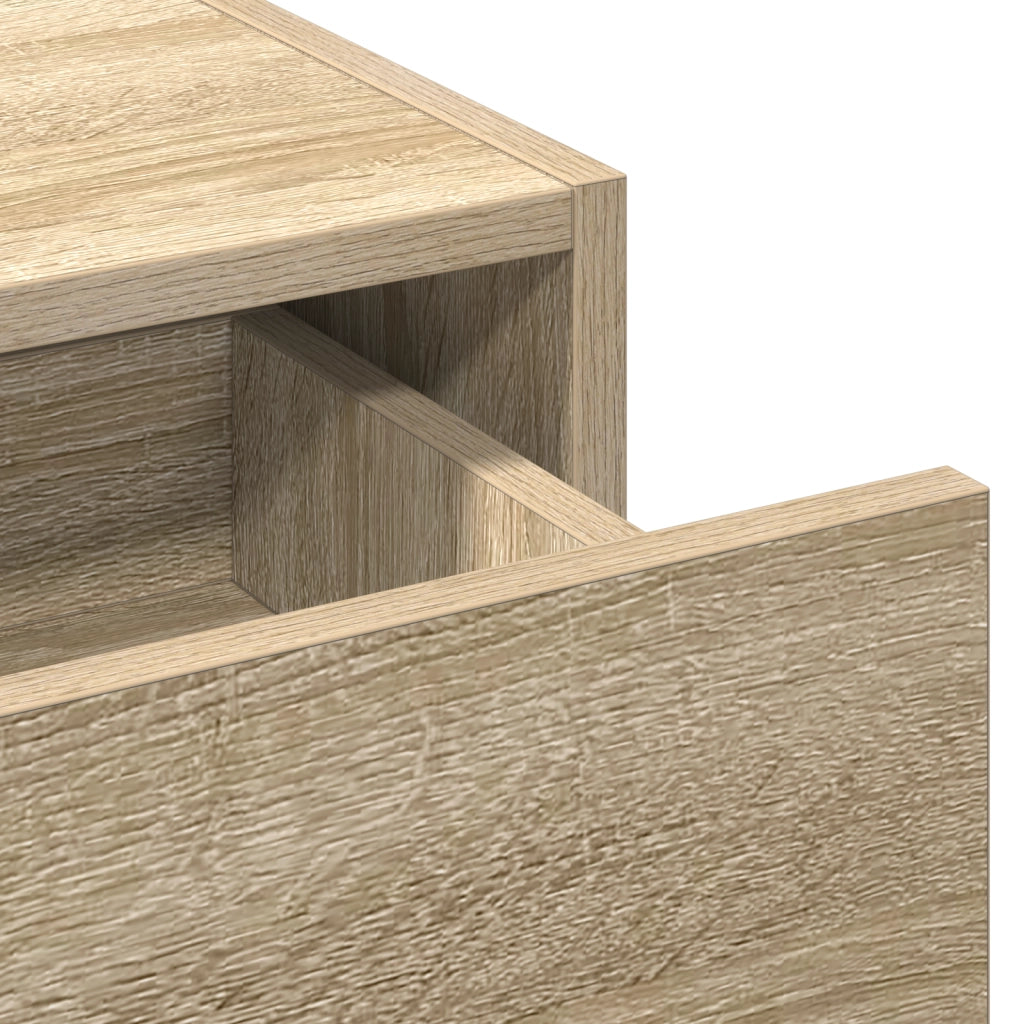 Toeletta a Muro Rovere Sonoma 100x40x70 cm