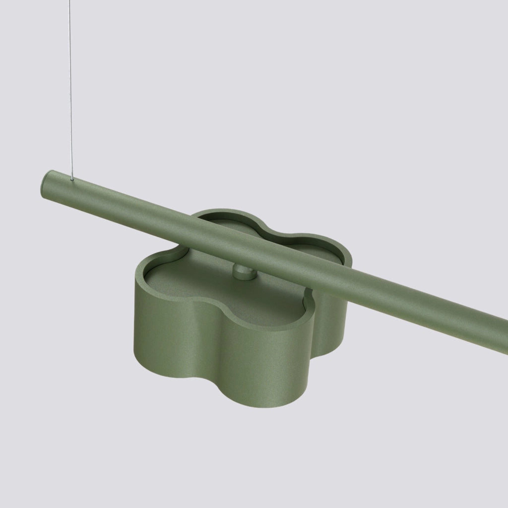 Lampadario OVIO 4 verde oliva Gx53