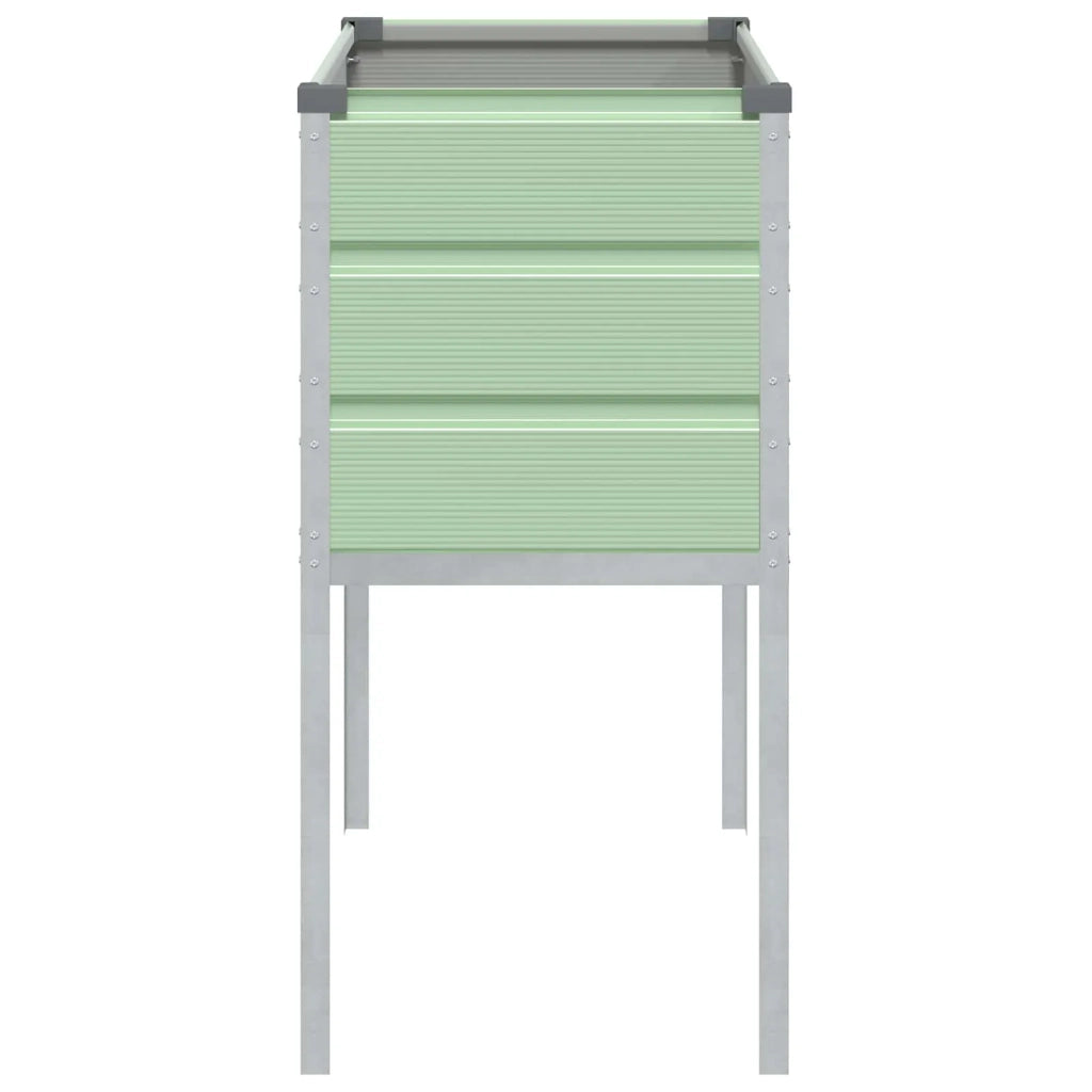 Fioriera Verde Pastello 100 x 45 x 90 cm Acciaio zincato 42018282