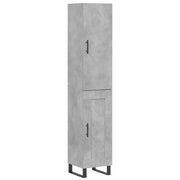 Buffet credenza cassettiera mobiletto mobile contenitore organizer cucina soggiorno salotto alto 34,5 x 34 x 180 cm legno ingegnerizzato grigio 02_0034376