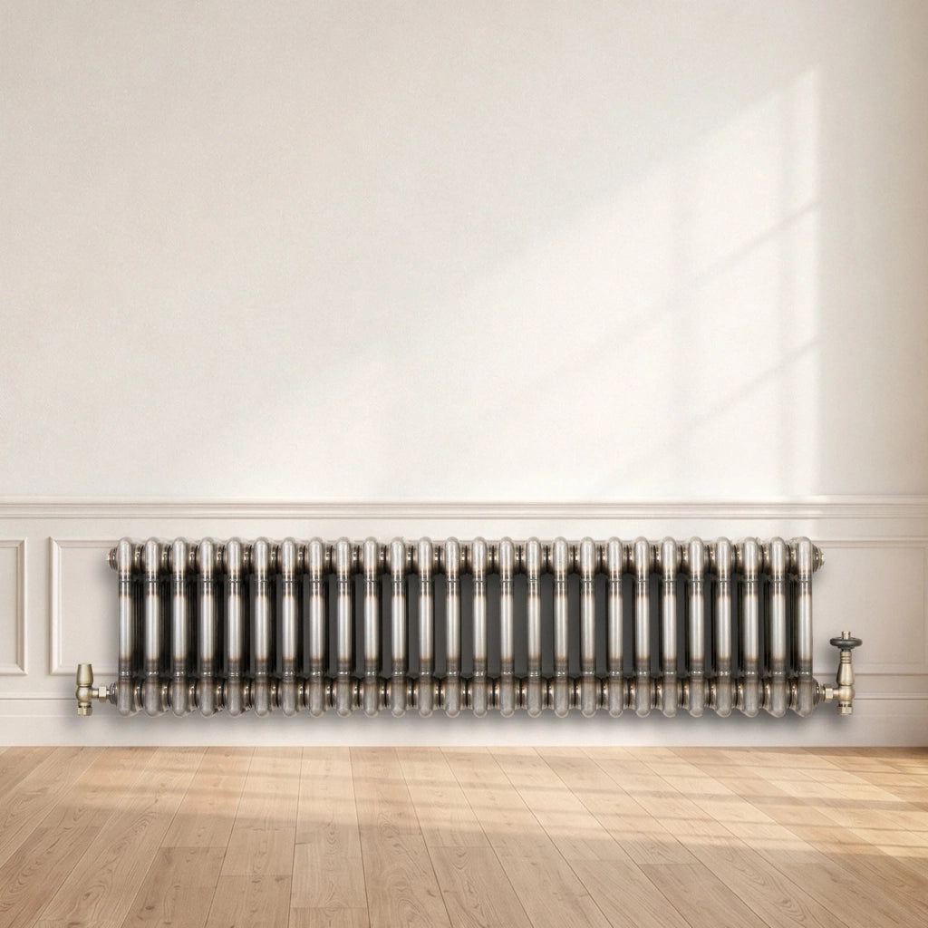 Radiatore 3 Colonne Orizzontale Metallo Grezzo 300 x 1190 mm TRV