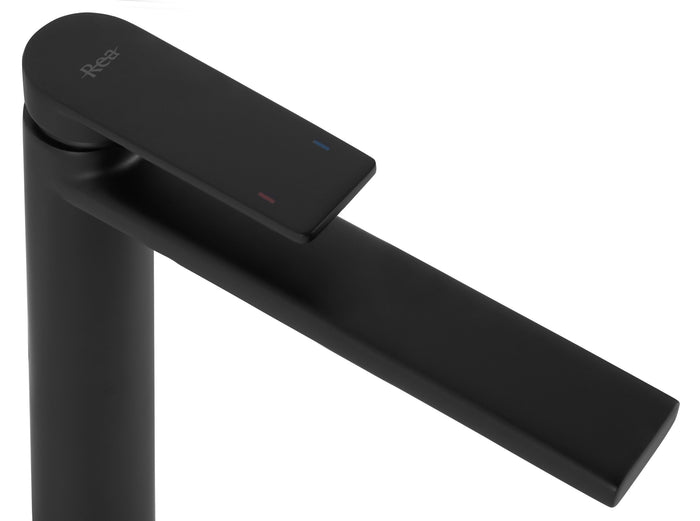 Rubinetto Da Lavabo Rea Verso Black Matt High