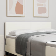 Testata LED  Design Semplice Crema 72 cm in Tessuto Corduroy