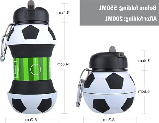 Bottiglia di acqua per bambini 550 ml - Ossidiana bambino - Biberon di gomma siliconica - Regali unici - Bottiglia di acqua fresca - Acqua per bambini maschi e femmine