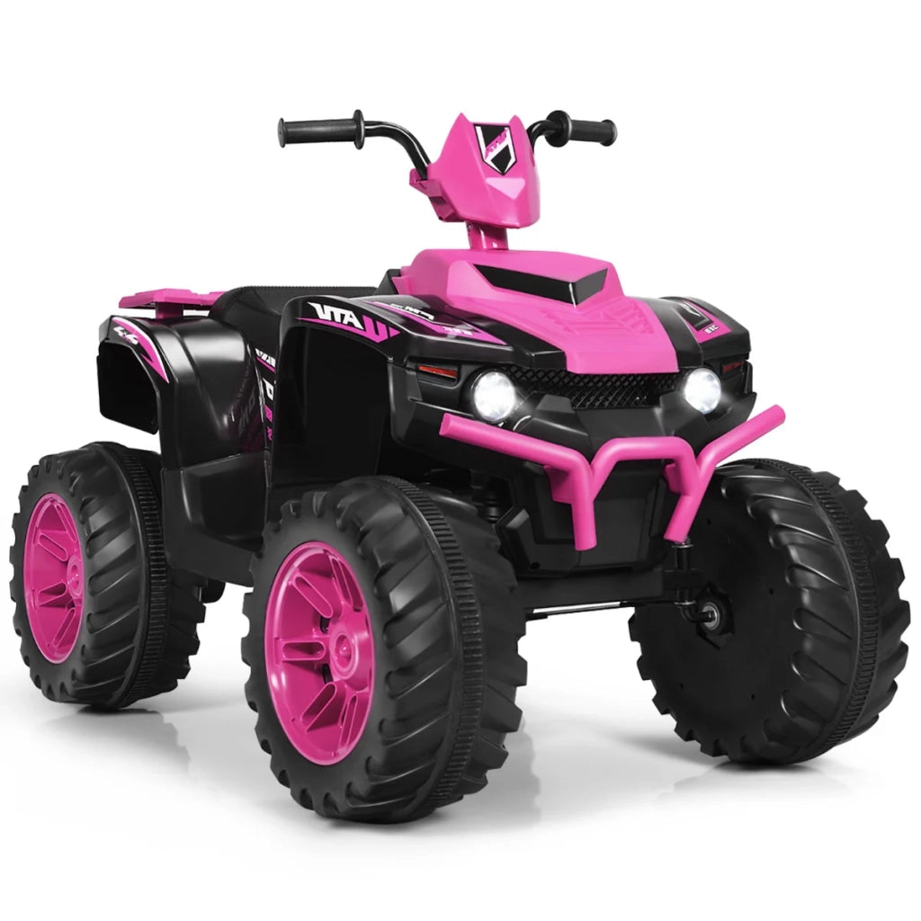 Quad elettrico per bambini 104 x 67 x 74 cm con velocità variabile e avviamento sicuro in rosa PP 20_0018213
