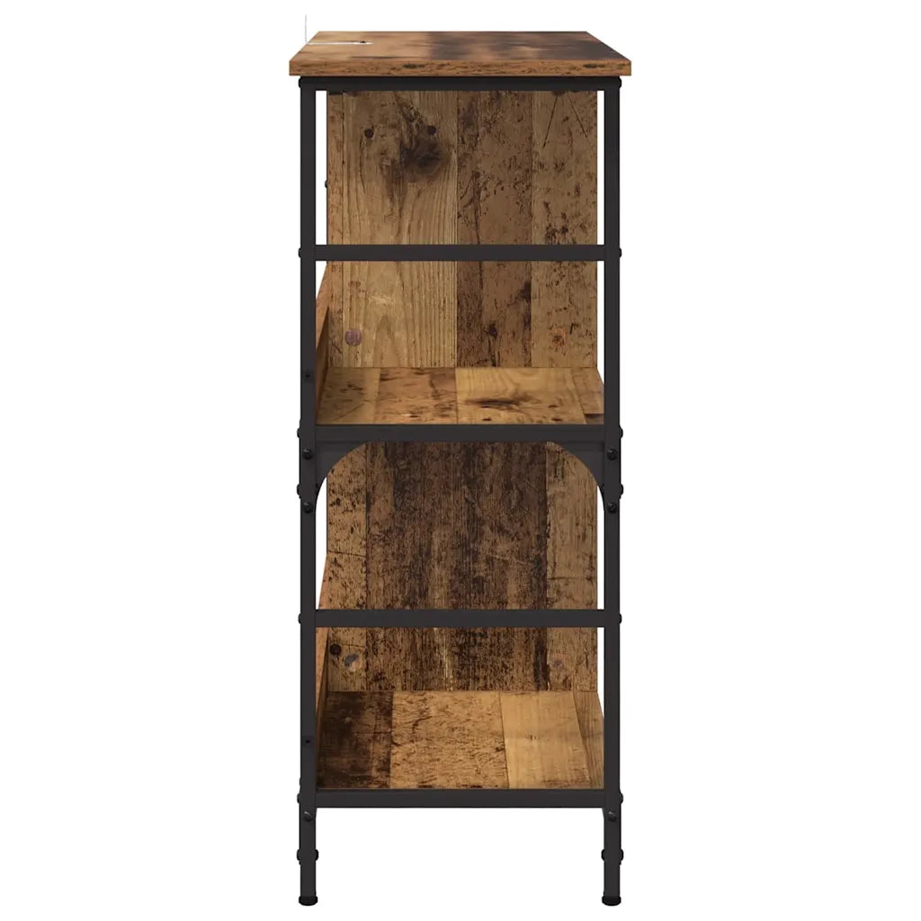 Libreria-Scaffale per Libri-Mobile di Stoccaggio Legno vecchio 78.5 x 33 x 82 cm Legno multistrato