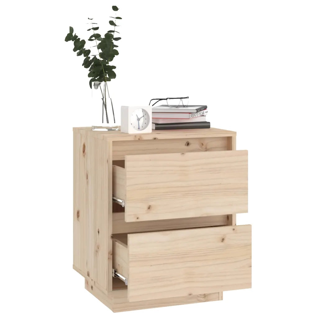 Comodino 40x35x50 cm in Legno Massello di Pino cod mxl 30764