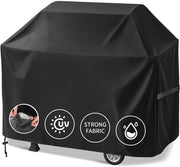 Grillhoes in tessuto Oxford 210D, impermeabile e protettivo da UV, per grigliate (147x61x122cm, nero)