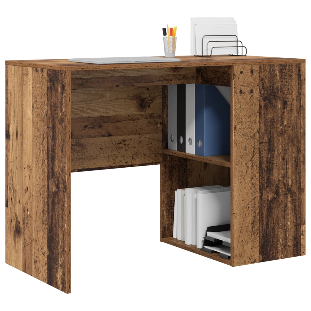 Scrivania Legno Vecchio Legno Ingegnerizzato Piccolo Stoccaggio