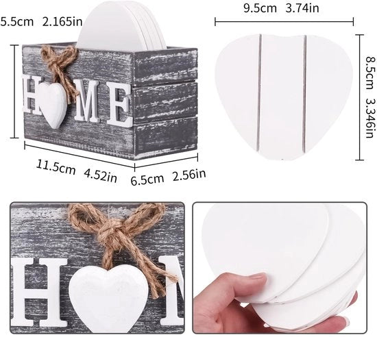 6 pezzi di supporto per vaso in legno con cassetto di conservazione Mini supporti per candele Supporti per piccoli contenitori di caffè Supporti per bicchieri e tazze Supporti per piccole piante.