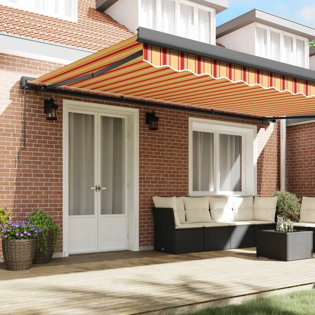 Tenda Retrattile Giallo e Arancione 500 × 300 cm 3331257