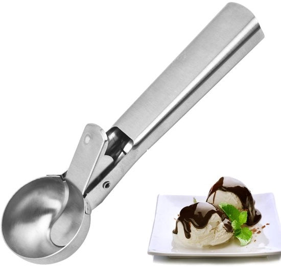 Scheletro di gelatiera in acciaio inossidabile - Duraturo e sicuro - Argento - Ideale per il ghiaccio - Perfetto per melone e sorbetto - Adatto per Thawing