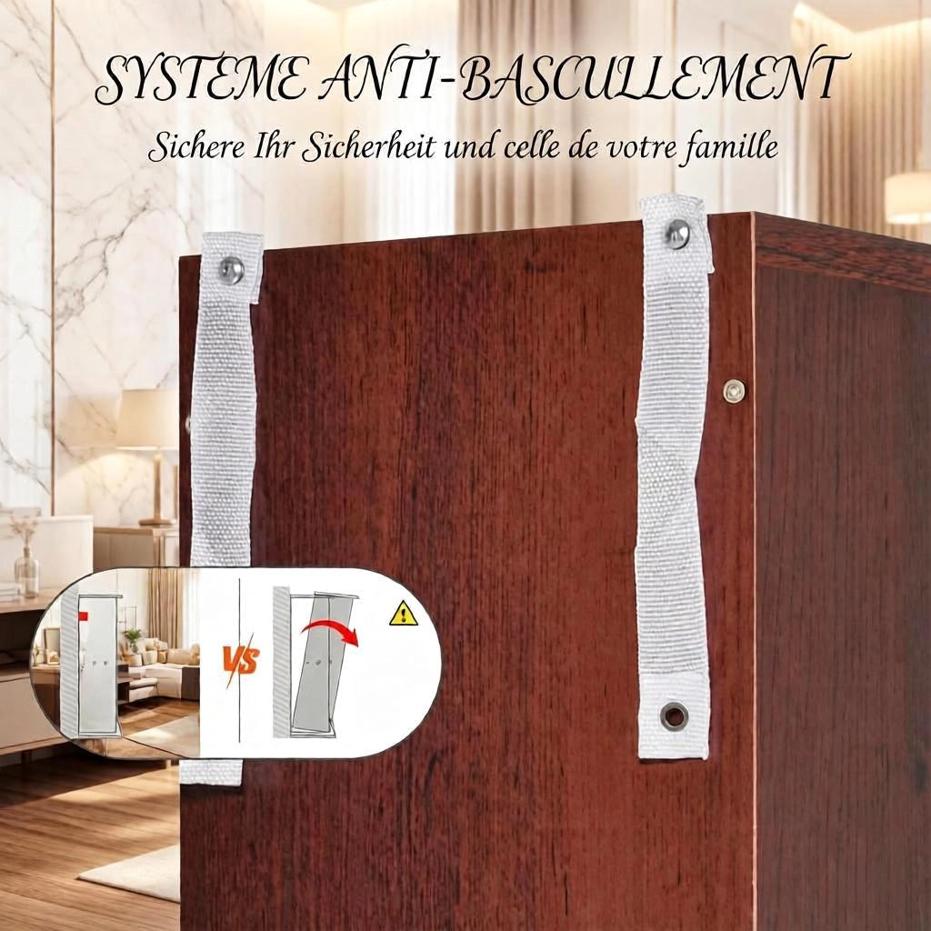 REGGICD Torre salvaspazio 21 x 20 x 175 cm Marrone MDF e truciolare