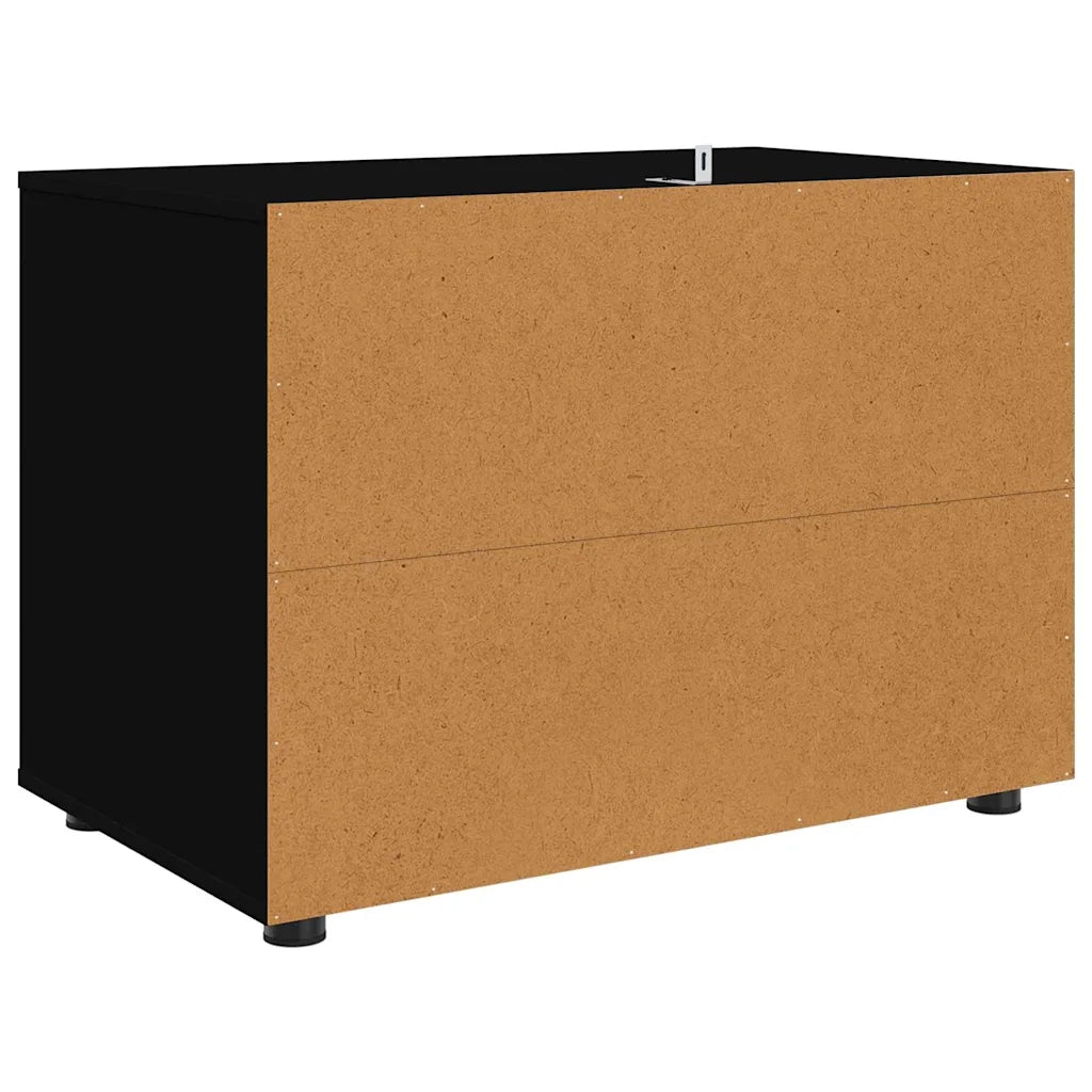Armadio Nero 80 x 48 x 57 cm Legno multistrato