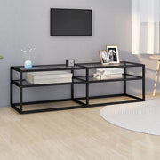Mobile Porta TV-Mobile per TV-Credenza TV Trasparente 140x40x40,5 cm in Vetro Temperato