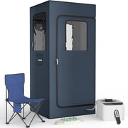 Kit di Sauna Portatile per Casa - Set di Relax con Comando a Distanza e Grande Capacità